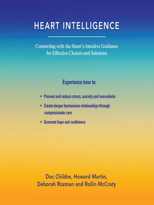 Title details for Heart Intelligence by Deborah Rozman - Available